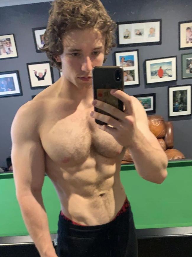 Geelong's most ripped bodies - Charlie Scanlon. Picture: Instagram