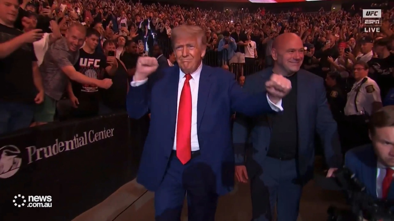 President Trump walks out at UFC 316 amidst LA riots chaos