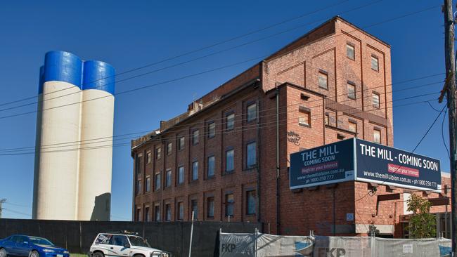 The Defiance flour mill at Albion. The mill was to be turned into “The Mill”, a commercial/residential project, but a fire destroyed the buildings in 2013. 