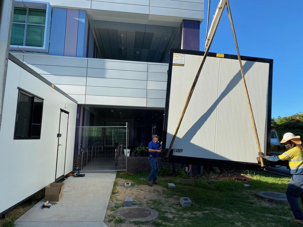 Paget business M&P Services delivered a demountable toilet, shower and changing block within 24 hours of being asked. Picture: Contributed