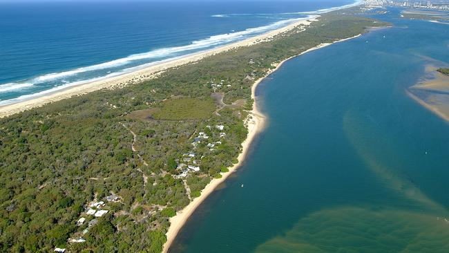 Gold Coast Council announced the camping grounds on South Stradbroke Island would be closed until further notice due to the fire threat.