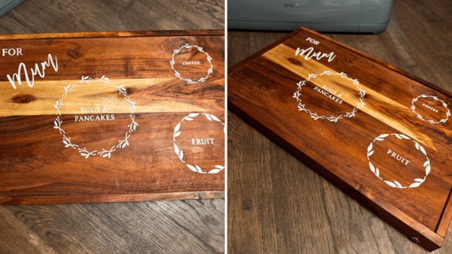 Crafted with love, vinyl, and a strong hope someone actually brings her pancakes. Image: Supplied.