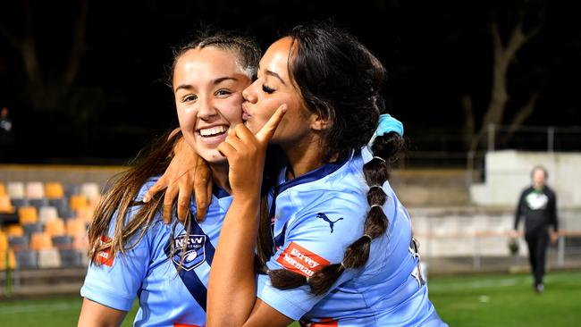 Jada Taylor scored a tremendous try for NSW in the U19 Origin. Picture: Gregg Porteous