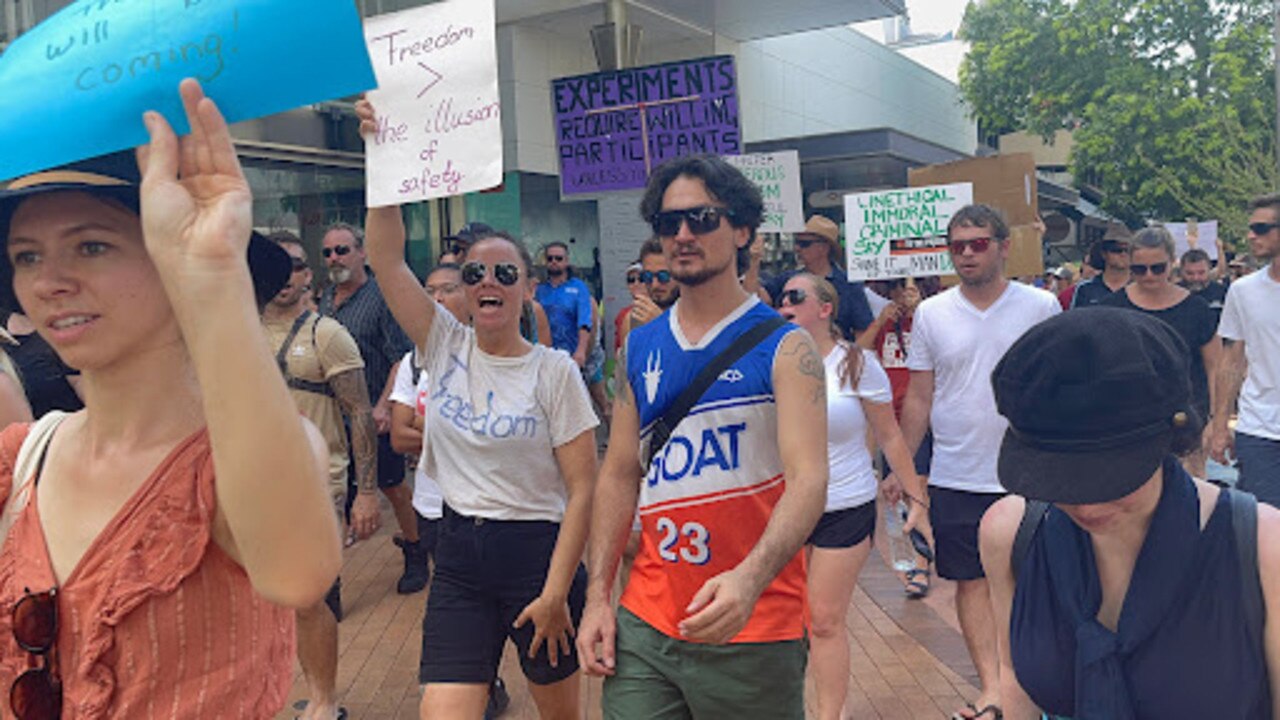 Faces of Darwin's Freedom Rally, Saturday 30 October 2021