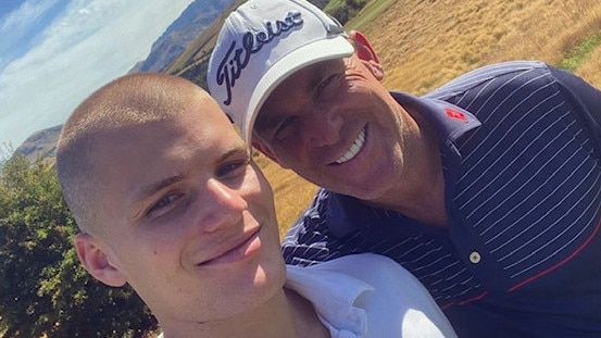 Jackson and Shane Warne. Picture: Instagram