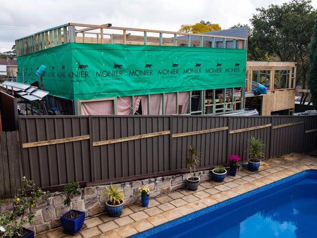 The view from the neighbours pool has lead them to contact council. Picture: Julian Andrews