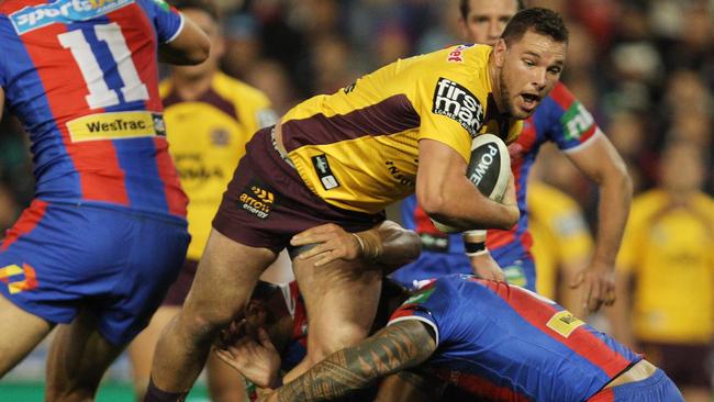 Mitchell Dodds in action for the Broncos in 2013. (AAP Image/Action Photographics, Robb Cox)