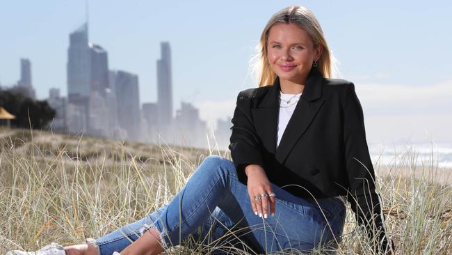 Alli Simpson says she fears for her future children’s wellbeing when it comes to cyber bullying. Picture: Glenn Hampson