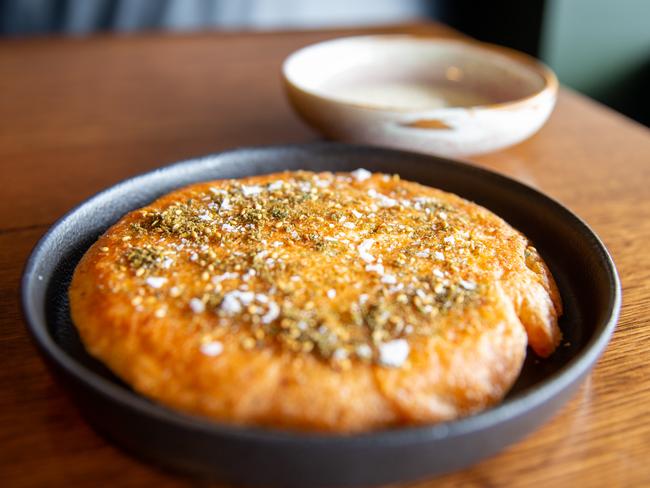 Malik’s wonderfully flavoured traditional Lahoh bread which is made from fermented potato and chickpea flour. Picture: Linda Higginson