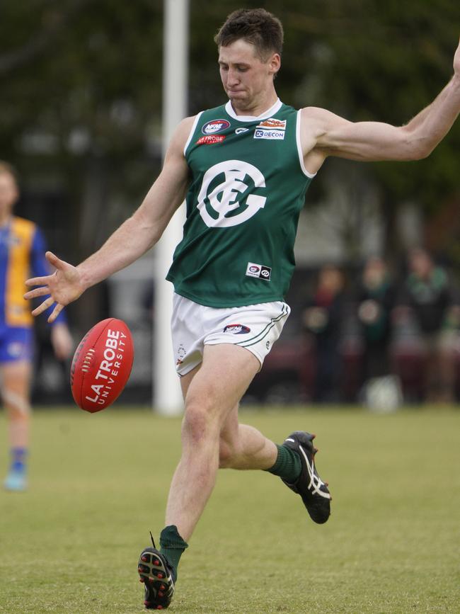 Tom Phelan kicked four goals for Greensborough. Picture: Valeriu Campan