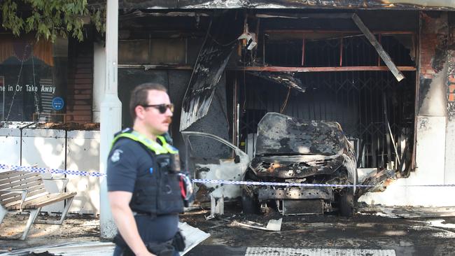 An Altona smoke shop was firebombed twice in two days Picture: David Crosling