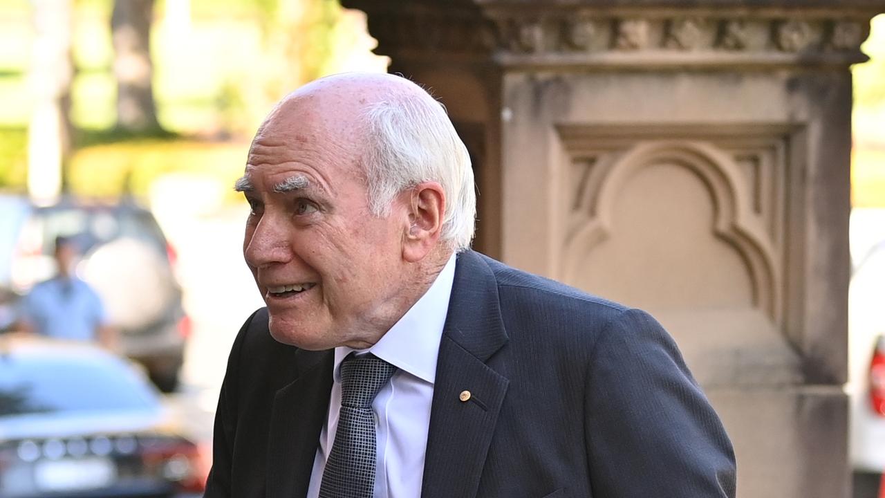 Former prime minister John Howard is also there. Picture: NCA NewsWire/Joel Carrett