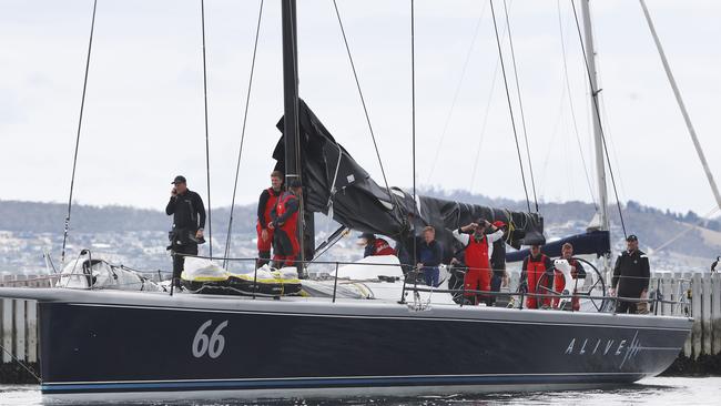 Tasmanian yacht Alive has officially been declared the overall winner of the Sydney to Hobart yacht race. Picture: Nikki Davis-Jones