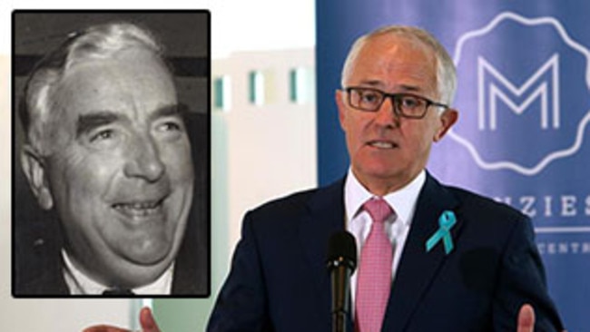 Malcolm Turnbull has written a chapter in a book on Menzies.