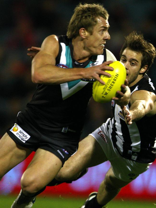 Ebert in action for Port Adelaide.