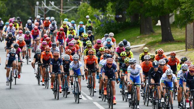 Stage 1 of the Santos Women's Tour Down Under cycling event through Lobethal, Thursday, January 10, 2019. Picture: AAP Image/ Brenton Edwards.