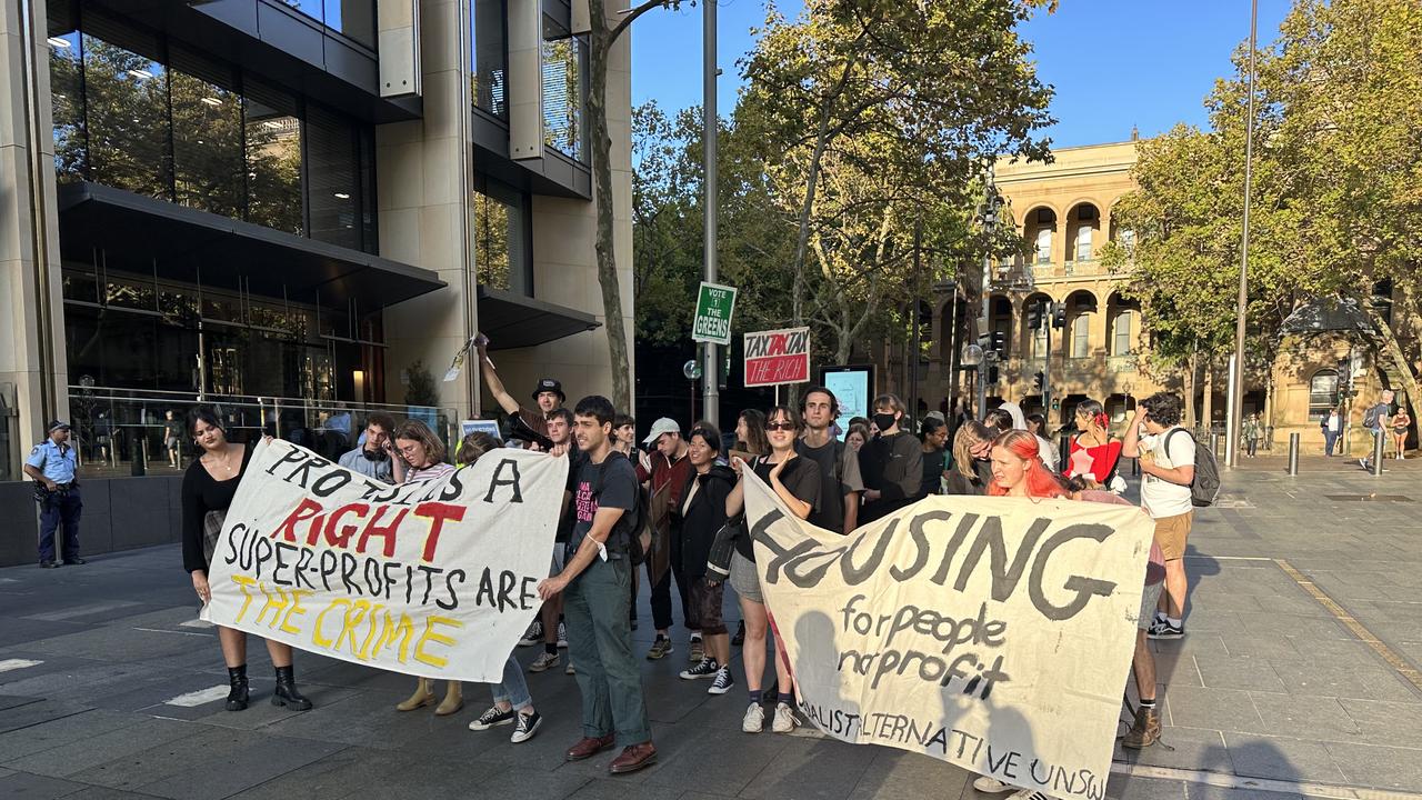 The group marched from NSW parliament through Martin Place. Picture: Eli Green / NCA Newswire