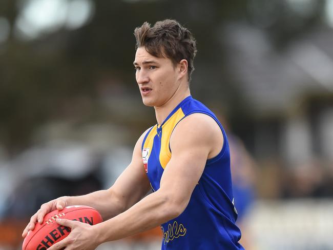 Eastern FL: Noble Park v Norwood football at Pat Wright Senior Oval. Noble Park #8 Kyle Martin. Picture: AAP/ Chris Eastman