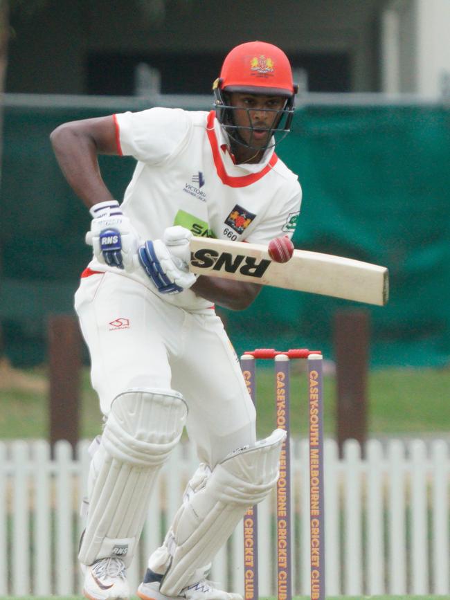 Ashley Chandrasinghe is building a fine Premier Cricket record. Picture: Valeriu Campan