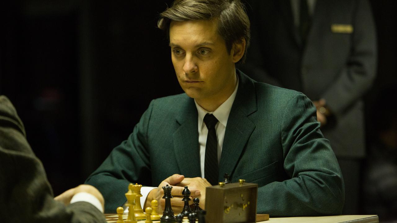 Tobey Maguire Gets Recruited for a Chess War in 'Pawn Sacrifice' Clip