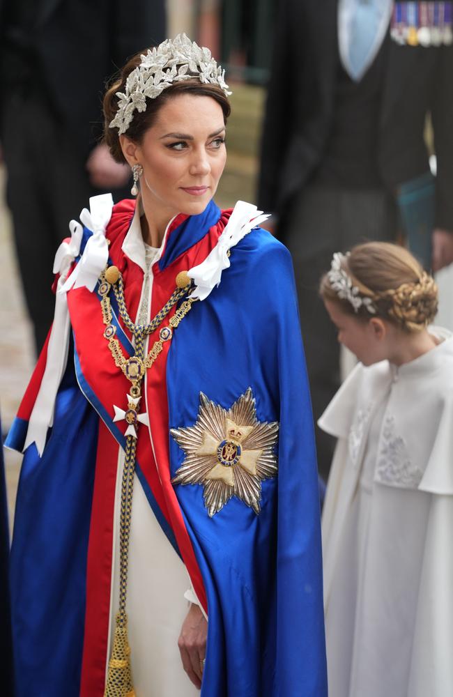 Kate, who looked to be channelling Britannia at the coronation. Picture: Dan Charity/WPA Pool/Getty Images