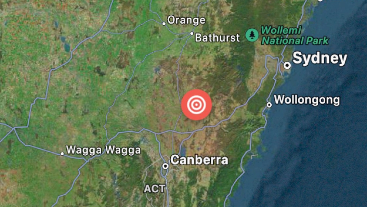 The town of Goulburn in New South Wales, about 200 kilometers southwest of Sydney, was hit by an earthquake measuring 3.8 on the Richter scale.