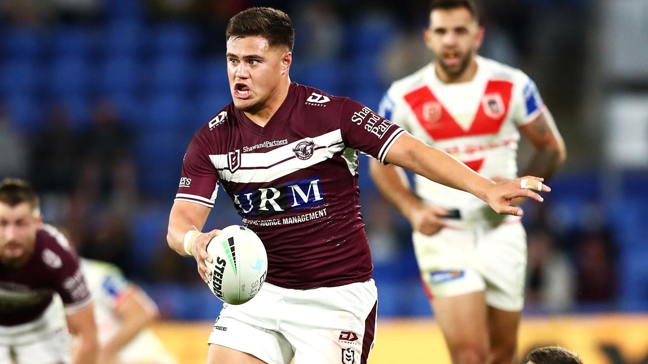 Josh Schuster showed plenty of promise at the Sea Eagles last season. Picture: Chris Hyde/Getty Images