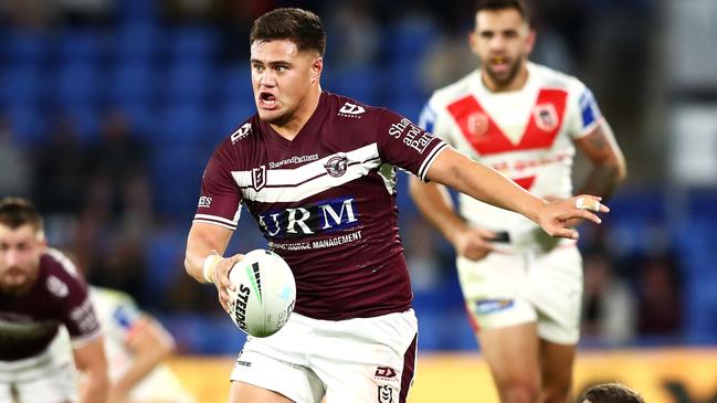 Josh Schuster showed plenty of promise at the Sea Eagles last season. Picture: Chris Hyde/Getty Images