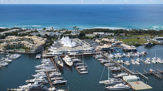 Marina Mirage render – owners Makris Group plan to double the size of its existing marina footprint, refurbishing existing 76 berths, to attract superyachts. Supplied