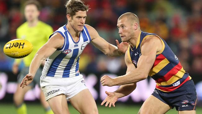 Valuable veteran ... Scott Thompson. (Picture: James Elsby (AFL Media/Getty Images)