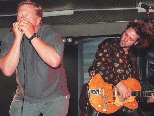 Actor Jack Thompson's harmonica howls and Russell Crowe belt out 