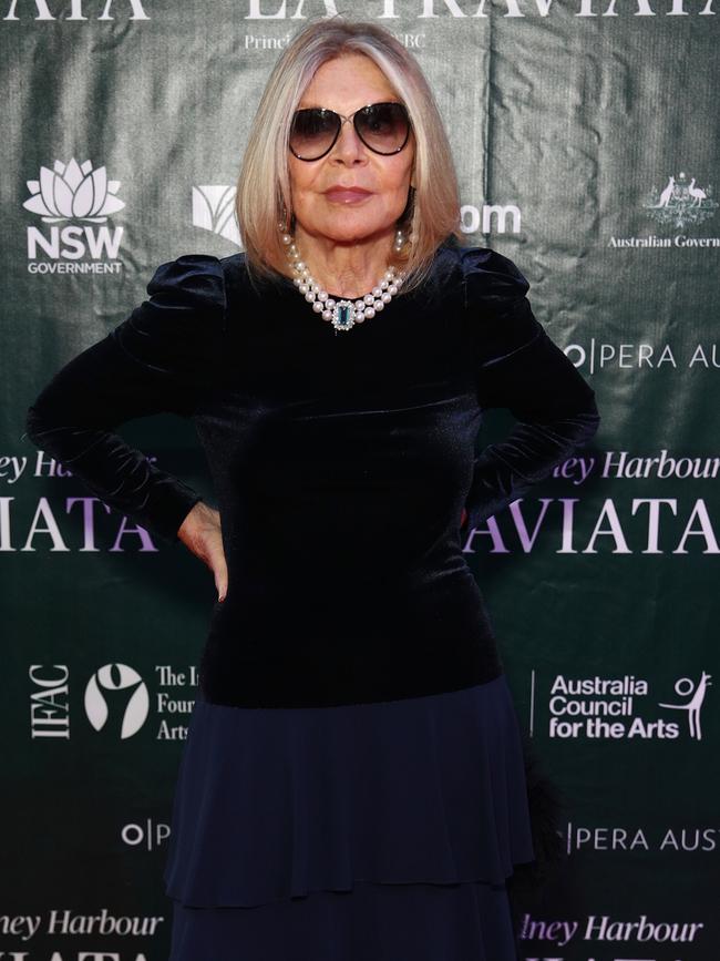 Carla Zampatti on the opening night at La Traviata shortly before her fall. Picture; Don Arnold/WireImage