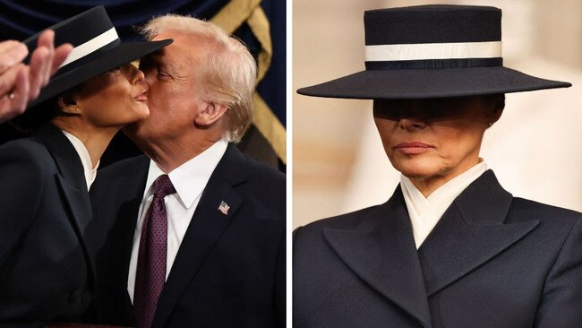 Theory as to why you can't see Melania's face.