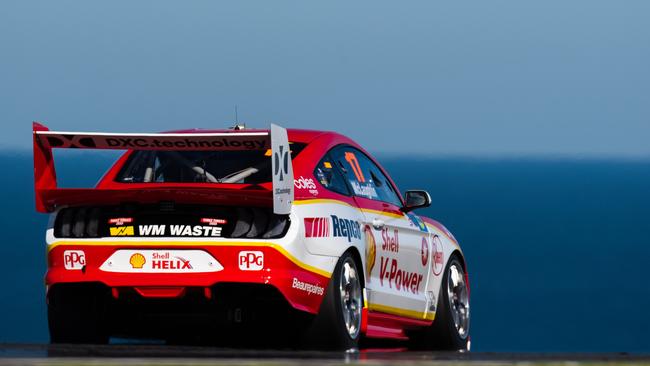 Scott McLaughlin on his way to victory at Phillip Island on Saturday. Picture: Getty Images