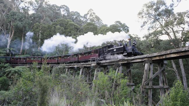 Whitehead used his position to lure kids on the iconic steam train Puffing Billy.