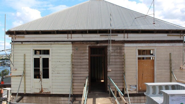 The builders had a job on their hands removing and repairing rotten exterior timber.