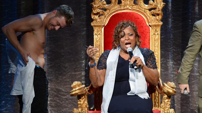 CREDIT: GETTY ONLINE USE ONLY NEW YORK, NY - JANUARY 31: Robin Quivers and Ryan Phillipe onstage at 