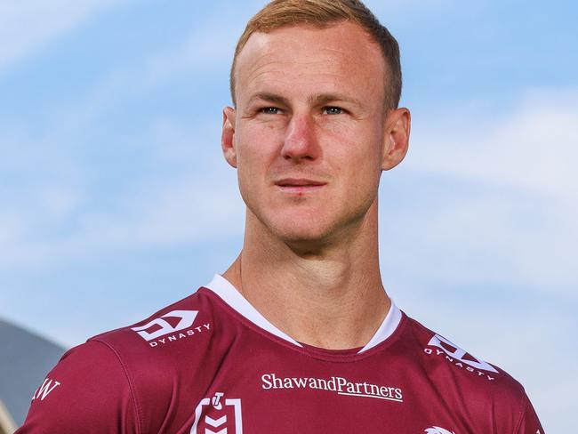 **EMBARGO DON'T USE CONTACT NICOLA AMOROS***Daily Telegraph. 09, September, 2024.Manly Sea Eagles, Daly Cherry-Evans, at the NRL Finals Launch, at Hickson Road Reserve, today.Picture: Justin Lloyd.