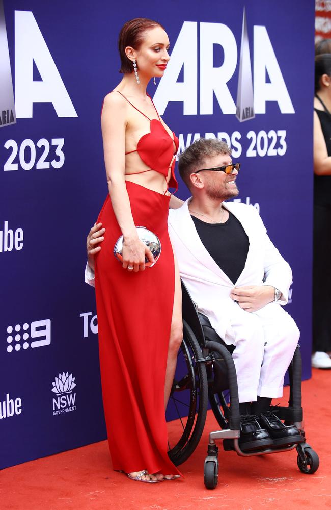 Chantelle Otten and Dylan Alcott. Picture: Matrix.