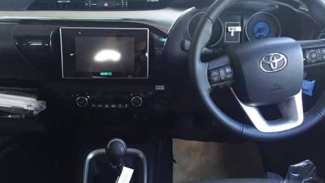 Inside ... Spy photos of the interior of the new generation Toyota HiLux. Pic: Supplied