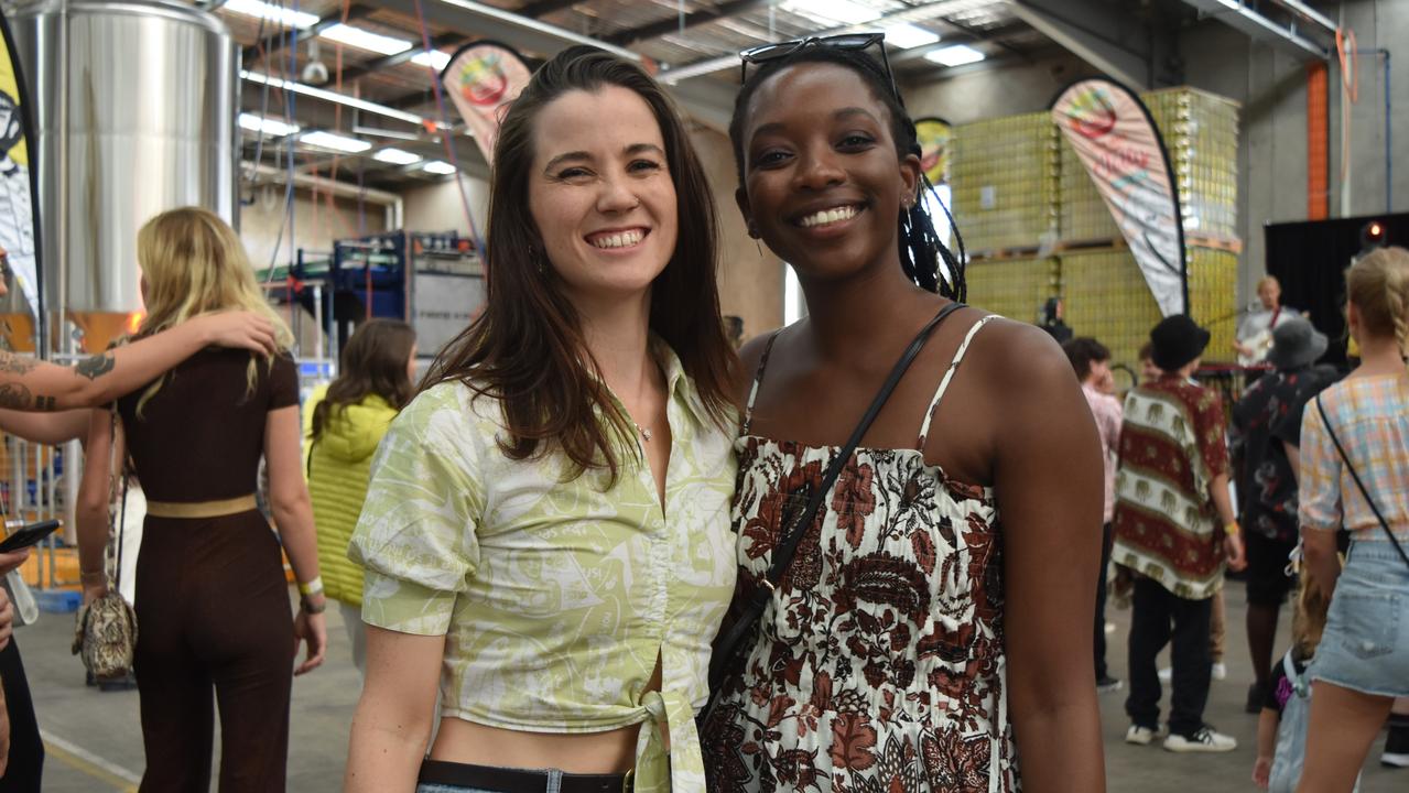 Sammi Jaco and Kiki Ncomanzi at Your Mates Beer Day Out in Warana on December 10, 2022. Picture: Sam Turner