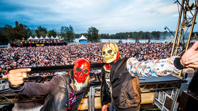 Performers at the Defqon. 1 music festival where a man in his 20s was found unconscious before dying in hospital. Picture: Facebook