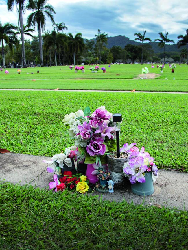 The baby’s grave. Picture: Justine Walpole