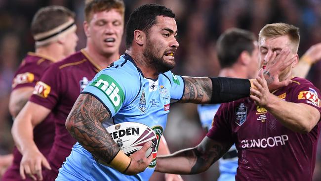 Fifita wasn’t willing to give up his spot — but who’s in charge? (AAP Image/Dave Hunt)