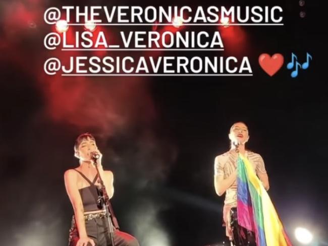 The Veronicas had performed in Sydney on Friday.