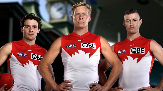 Sydney Swans superstars and 2024 All AustralianÃs Errol Gulden, Isaac Heeney and Chad Warner at the SCG on September 2, 2024 ahead of this weeks Qualifying Final against the Giants. Photo by Phil Hillyard(Image Supplied for Editorial Use only - **NO ON SALES** - Â©Phil Hillyard )