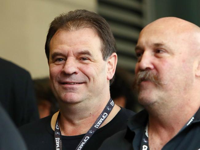 16/5/18 CMFEU boss John Setka and his deputy Shaun Reardon arrive at the Melbourne magistrates court. Aaron Francis/The Australian