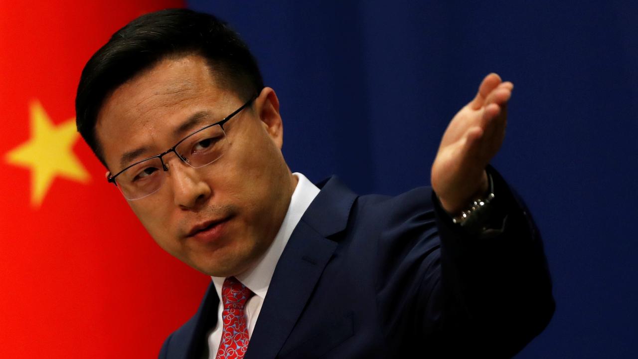 Chinese Foreign Ministry spokesman Zhao Lijian said NATO owes the country a “debt of blood”. Picture: Reuters