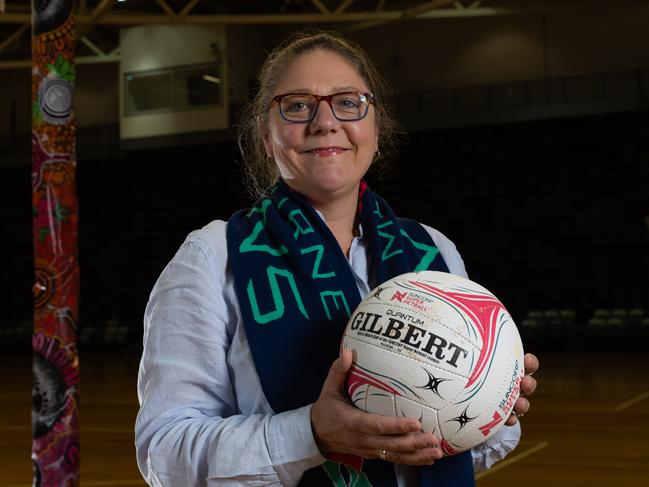 Netball Victoria CEO Andrea Pearman is confident the market is big enough. Picture: Jason Edwards