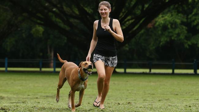 Treat your furry best mate to a play in a new park this weekend! Picture: Brendan Radke